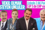Türkiye’nin ünlü milletvekili adayları