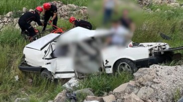 KAHRAMANMARAŞ’TA OTOMOBİL TAKLA ATTI