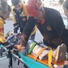 AĞCALI YOLUNDA OTOMOBİL DEVRİLDİ